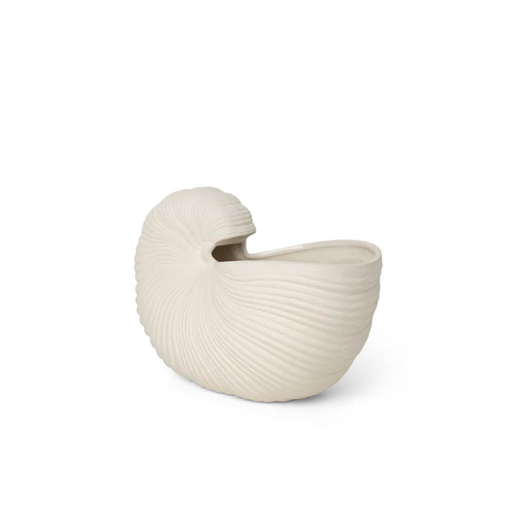Горщик ferm LIVING 100232202 Shell Pot - Off-white. Изображение 1