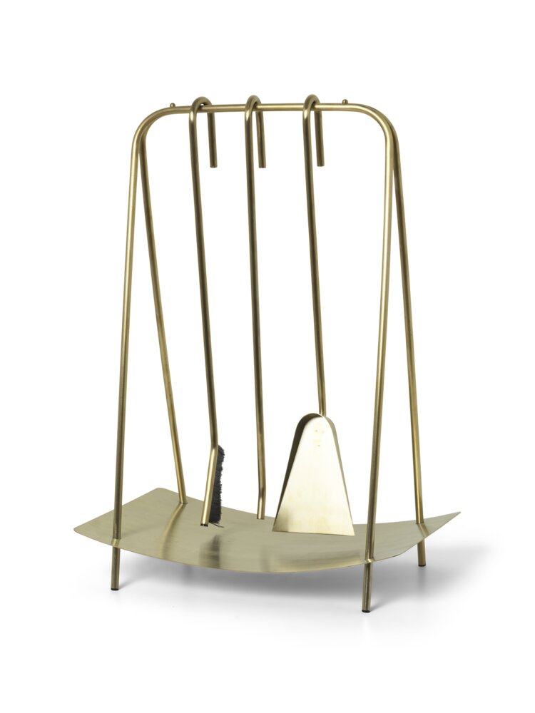 Набір предметів для каміну ferm LIVING Port Fireplace Tools - Brass. Изображение 1