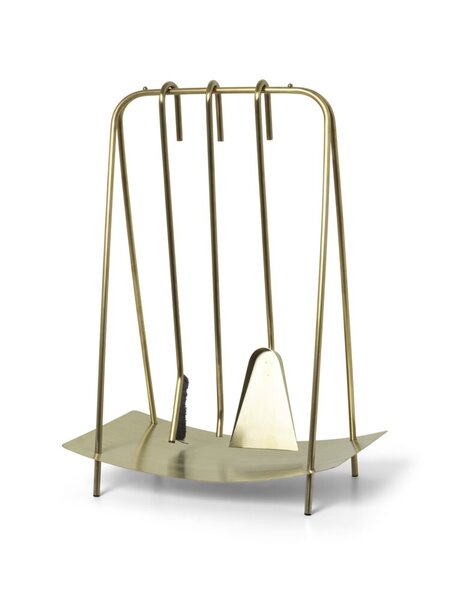 Набір предметів для каміну ferm LIVING Port Fireplace Tools - Brass