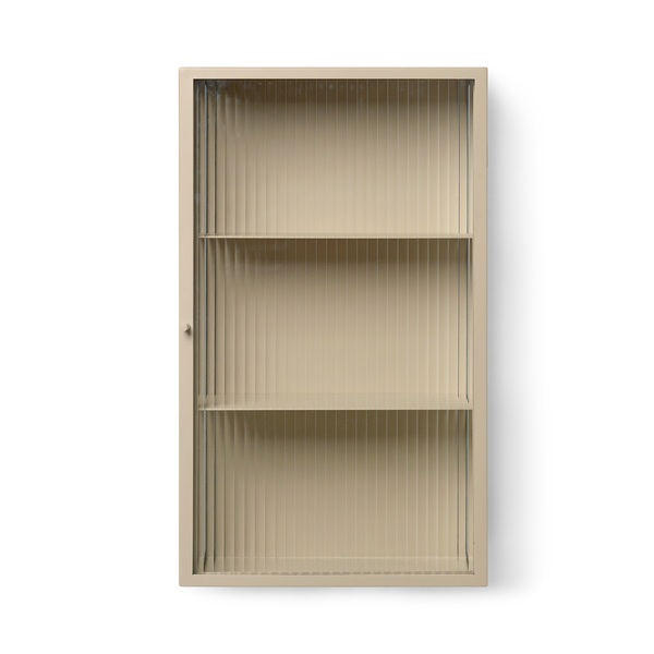 ferm LIVING Haze Wall Cabinet - Reeded Glass