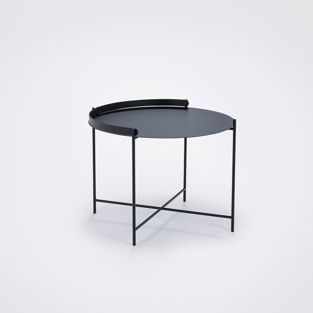 Вуличний стіл Houe EDGE Tray Table ø62 cm Black, 10912-1212. Изображение 1