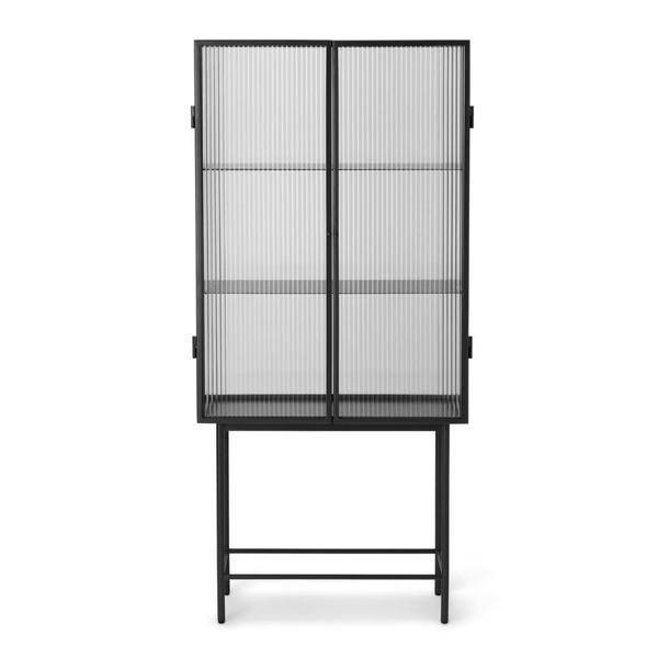 ferm LIVING Haze Vitrine - Reeded glass