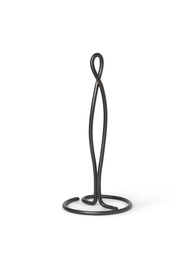 Тримач для паперових рушників ferm LIVING Curvature Paper Black Brass 1104264494. Изображение 1