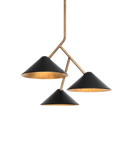 Подвесной светильник Konsthantverk  Grenverk 3 black