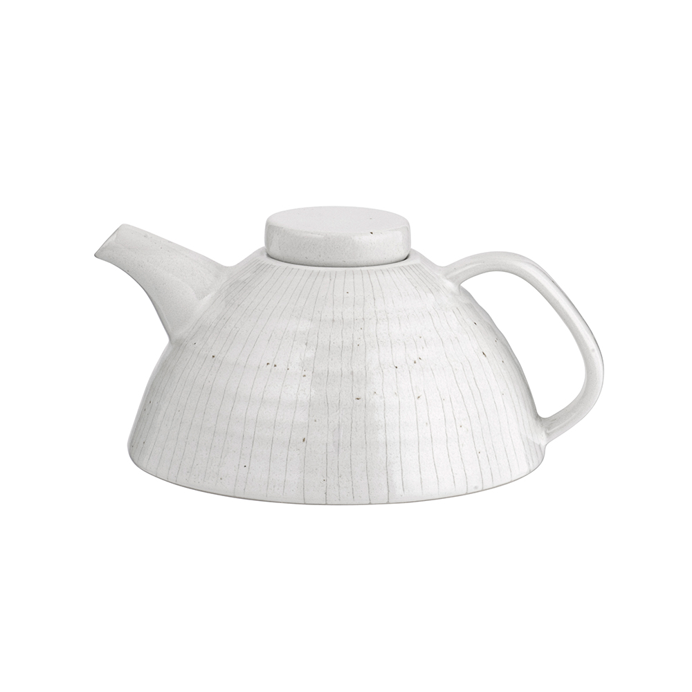Чайник Broste Copenhagen Copenhagen ivory with stripe . Изображение 1