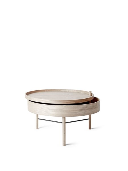 СТОЛИК Audo Copenhagen TURNING TABLE, WHITE OAK/BLACK CHROME