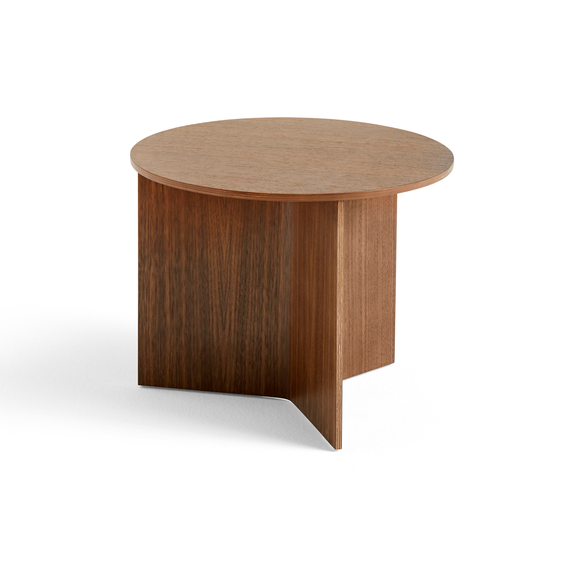 Столик HAY SLIT TABLE WOOD / ROUND WALNUT. Изображение 1