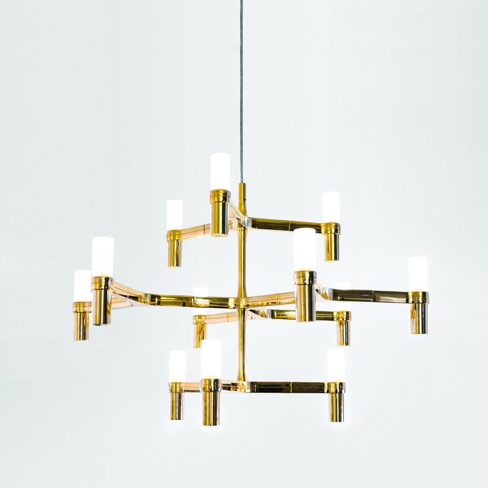 Підвісний світильник NEMO Lighting Crown Minor Gold. Изображение 1