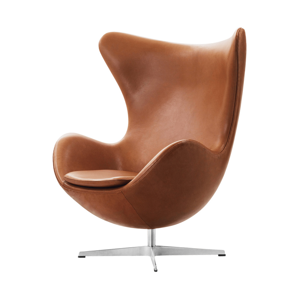 Крісло Fritz Hansen Egg™ easy chair, leather. Изображение 1
