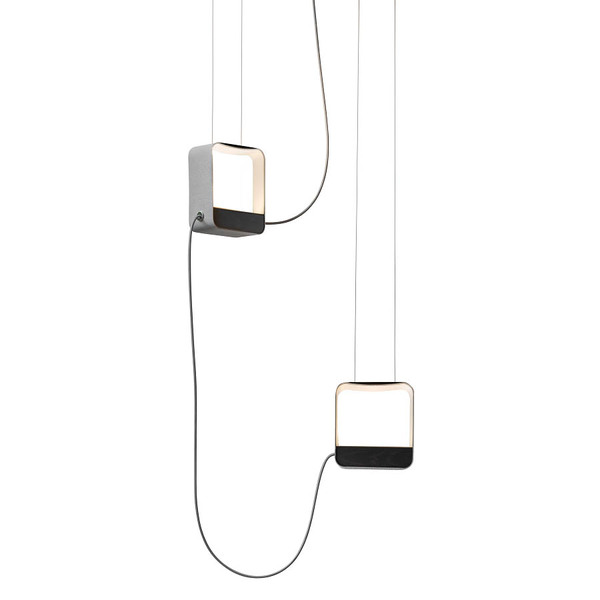 SUSPENSION 2 PETIT CARRÉ EAU DE LUMIÈRE