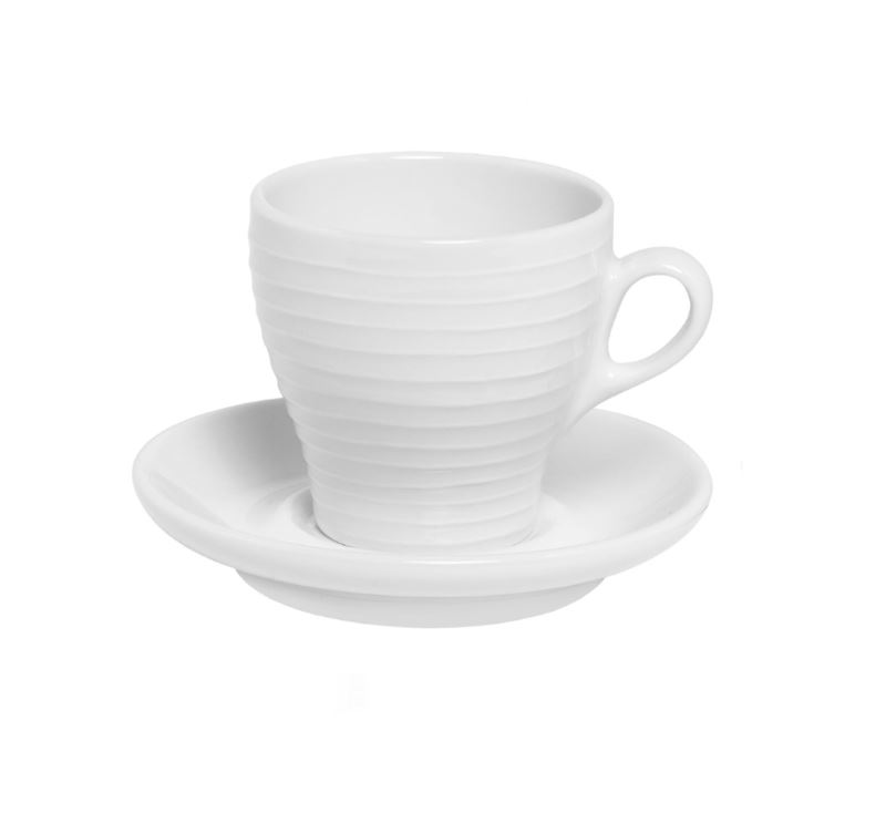 Горнятко з блюдцем Design House Stockholm Blond cappucino  and saucer white\stripe . Изображение 1
