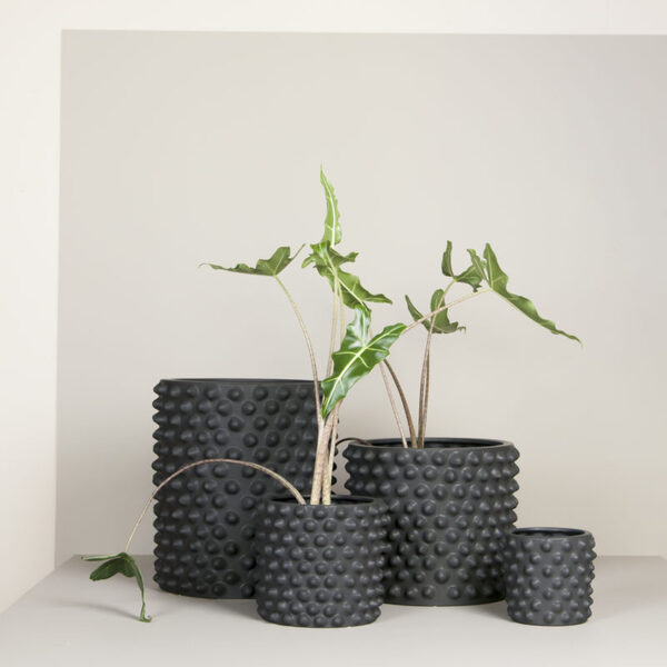 Кашпо DBDK Cloudy, розмір Big, колір dark grey