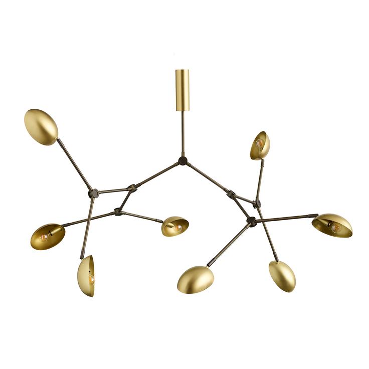 Підвісний світильник 101 COPENHAGEN Drop Chandelier Brass. Изображение 1