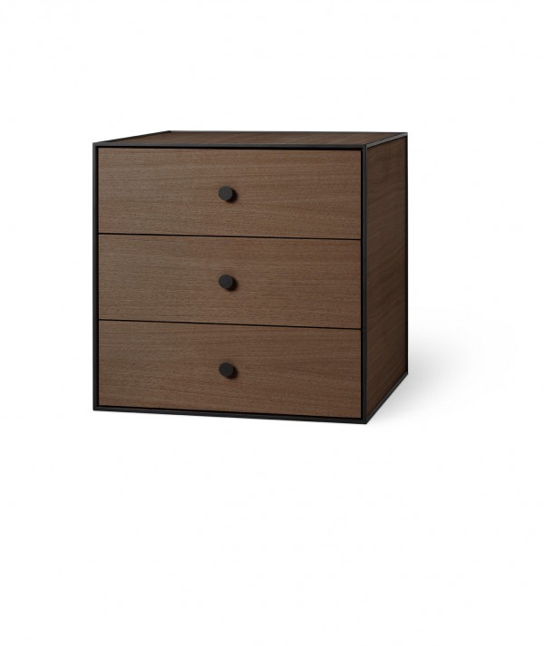 By Lassen Frame 49, Smoked Oak incl. 3 drawers. Изображение 1