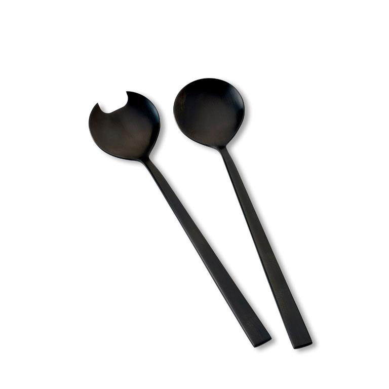 НАБІР САЛАТНИХ ЛОЖОК BITZ 130141 SALAD SERVERS BLACK MATTE FINISH. Изображение 1