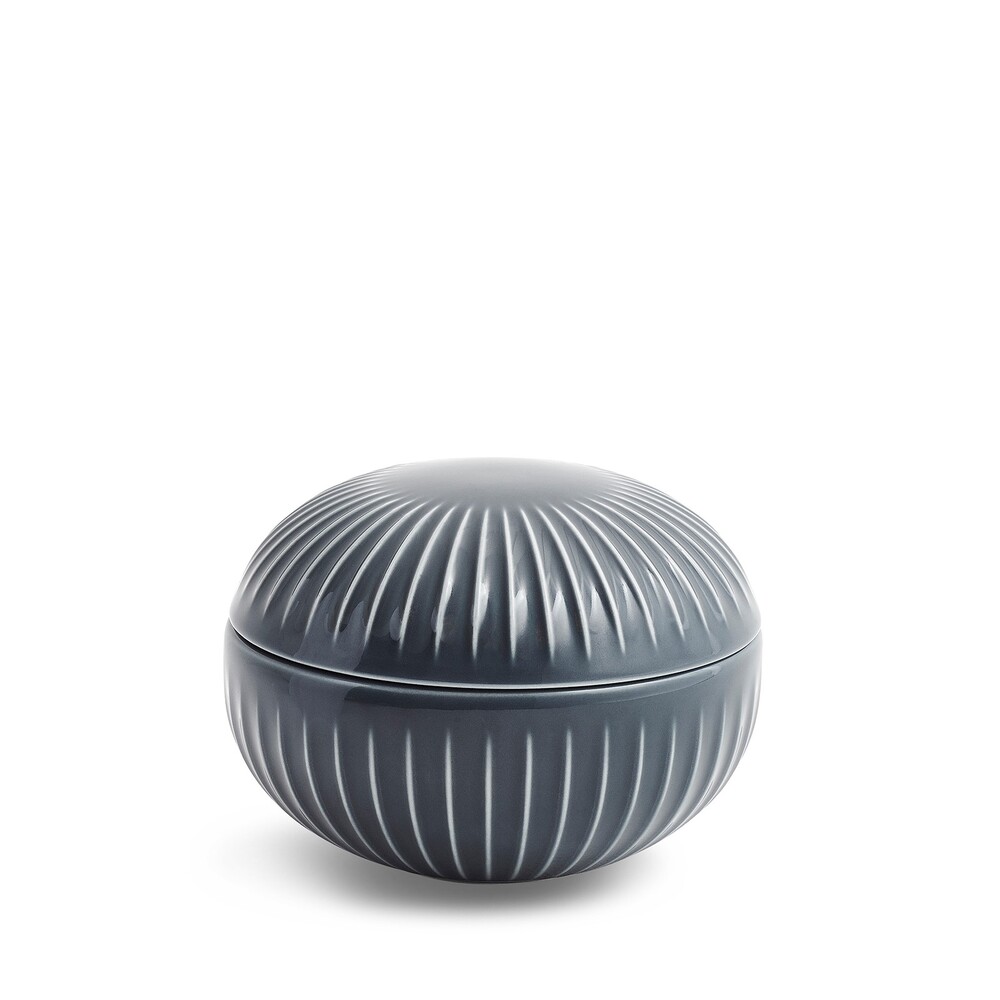 Чаша з кришкой Kähler HAMMERSHØI Bonboniere anthracite . Изображение 1