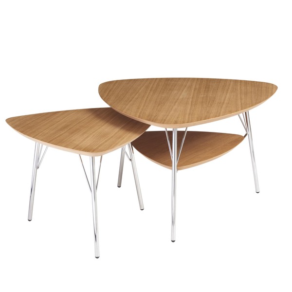 Столик Vermund  VL1310-VL1312, natural oak tabletop, chrome frame.pdf