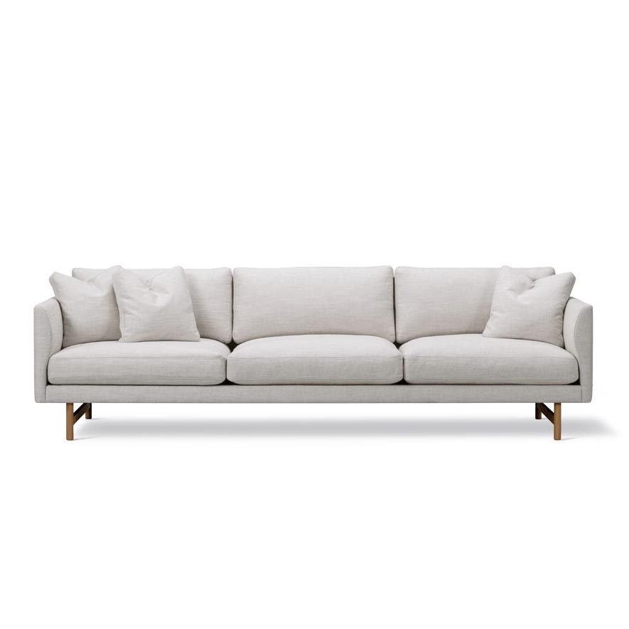 Диван Fredericia Calmo 3 Seater 80 Wood Base. Изображение 1