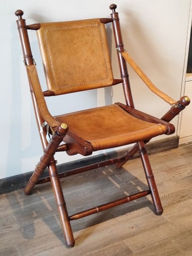 Стілець шкіряний Folding Chair Bolsena. Изображение 1