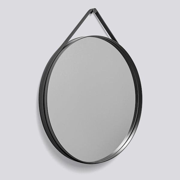 Настінне дзеркало Hay Strap Mirror Ø70 ANTHRACITE. Изображение 1