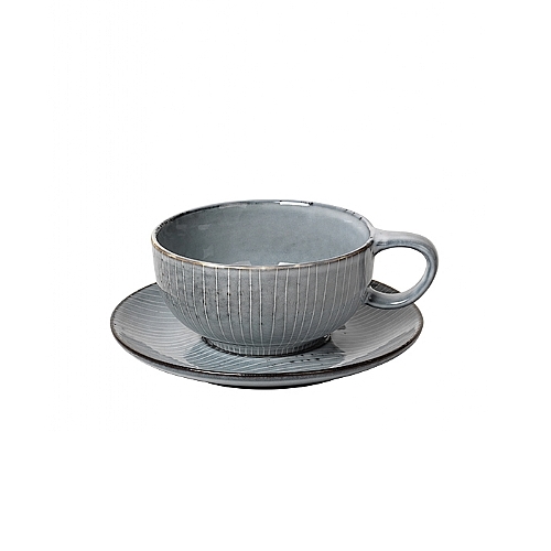 Чашка с блюдцем Broste Copenhagen Nordic sea . Изображение 1