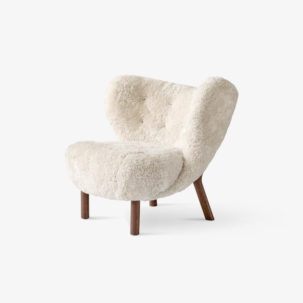 Крісло &tradition Little Petra Sheepskin Moonlight | Walnut . Изображение 1
