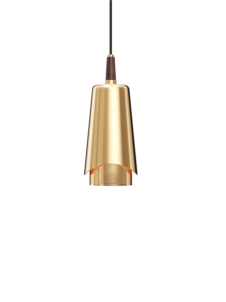 Підвісний світильник Audo Copenhagen Umanoff Pendant, Brass, Walnut, 1570839. Изображение 1