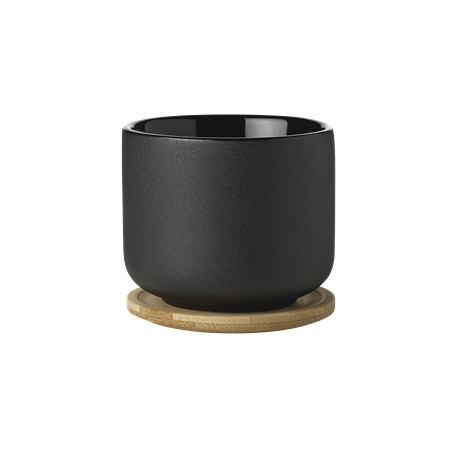 Чашка Stelton Theo з кришкою/підставкою, black. Изображение 1