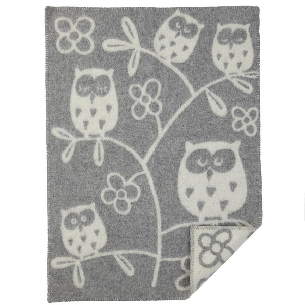 Плед Klippan Tree owl light green