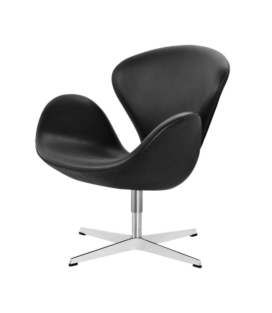 Крісло Fritz Hansen The Swan™ easy chair, leather. Изображение 1