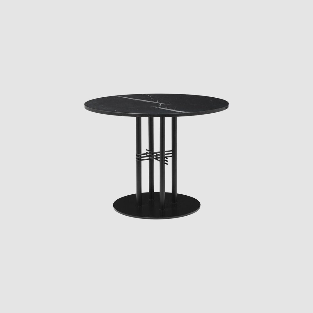 GUBI TS Column - Lounge table - Dia. 80 - Black base. Изображение 1