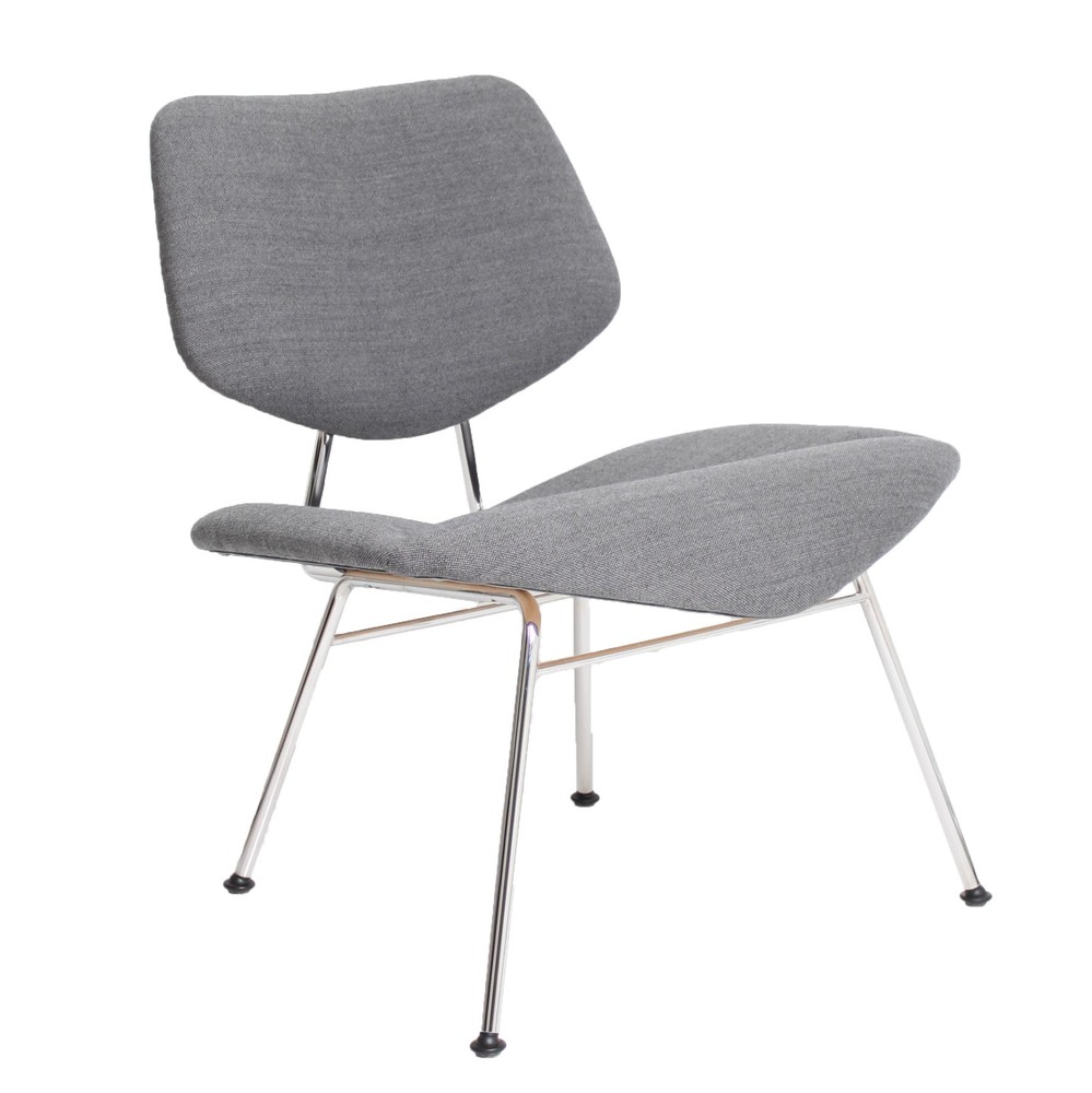 Крісло Vermund VL135, grey “mood” fabric (04105), chrome frame. Изображение 1