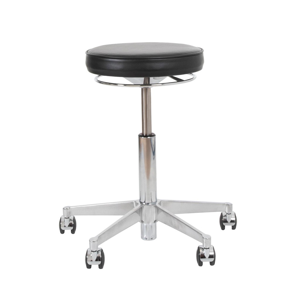 Cтілець Vermund VL66 Stool, black Sierra leather. Изображение 1