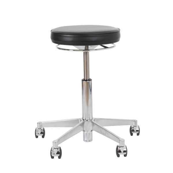 Cтілець Vermund VL66 Stool, black Sierra leather